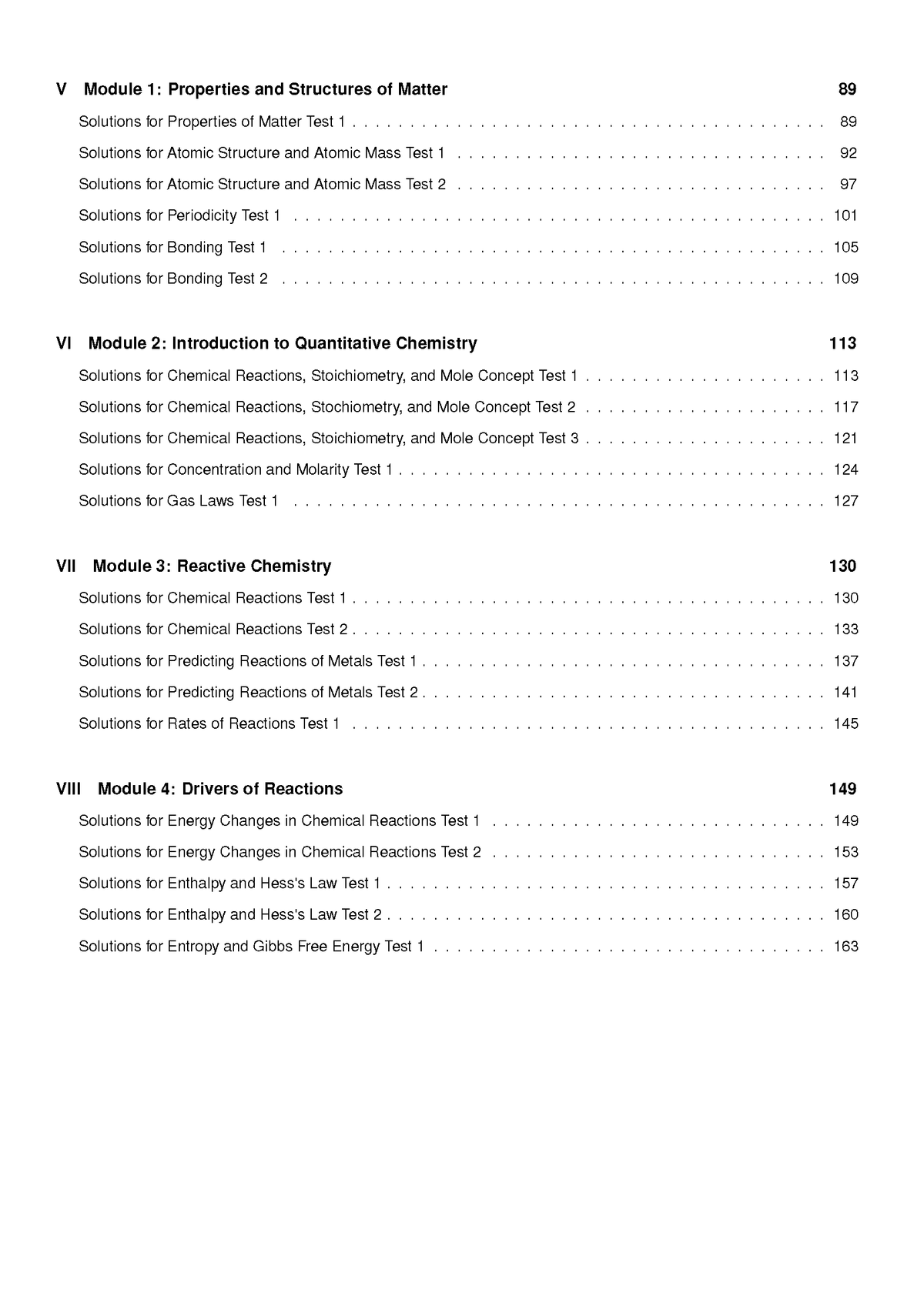ATAR Notes HSC Year 11 Chemistry Topic Tests (2026-2027)