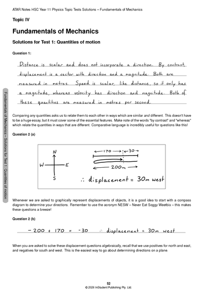 ATAR Notes HSC Year 11 Physics Topic Tests (2027-2029)
