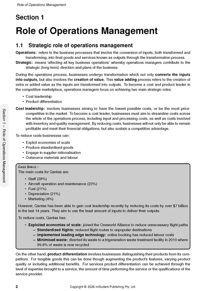 ATAR Notes HSC Year 12 Business Studies Complete Course Notes (2027-2028)
