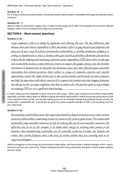 ATAR Notes HSC Year 12 Business Studies Topic Tests (2027-2028)