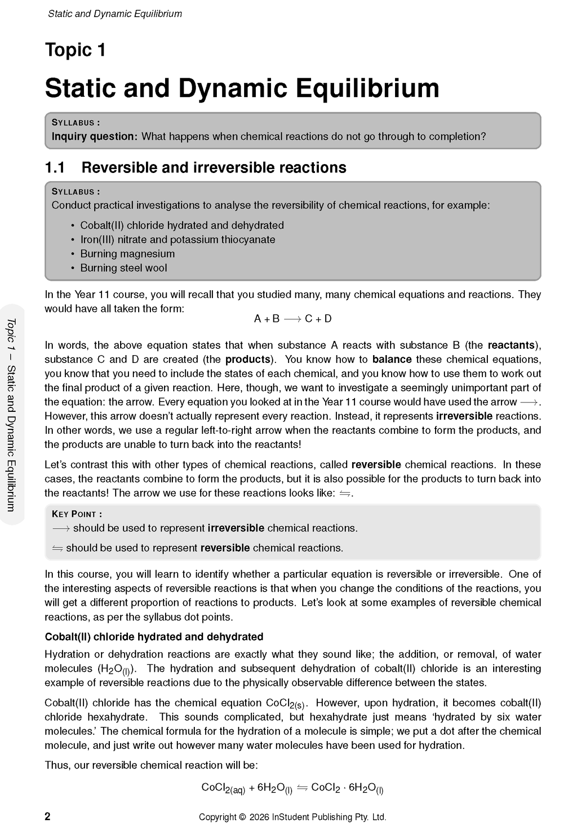 ATAR Notes HSC Year 12 Chemistry Complete Course Notes (2027-2028)