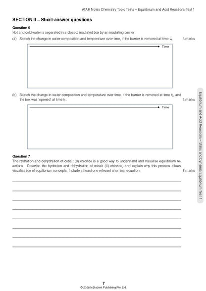 ATAR Notes HSC Year 12 Chemistry Topic Tests (2026-2028)