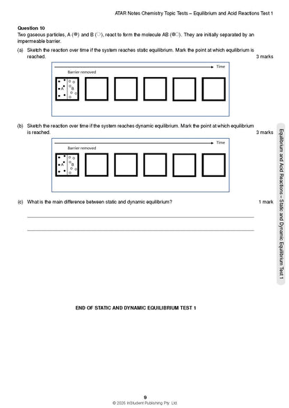 ATAR Notes HSC Year 12 Chemistry Topic Tests (2026-2028)