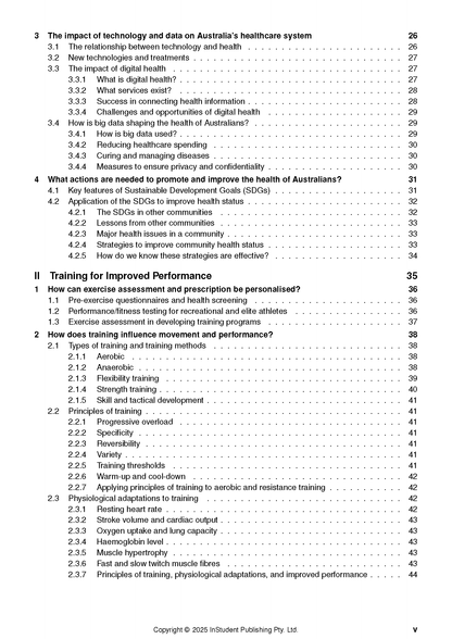 Course Notes by ATAR Notes displaying a detailed table of contents with chapter headings and page numbers.