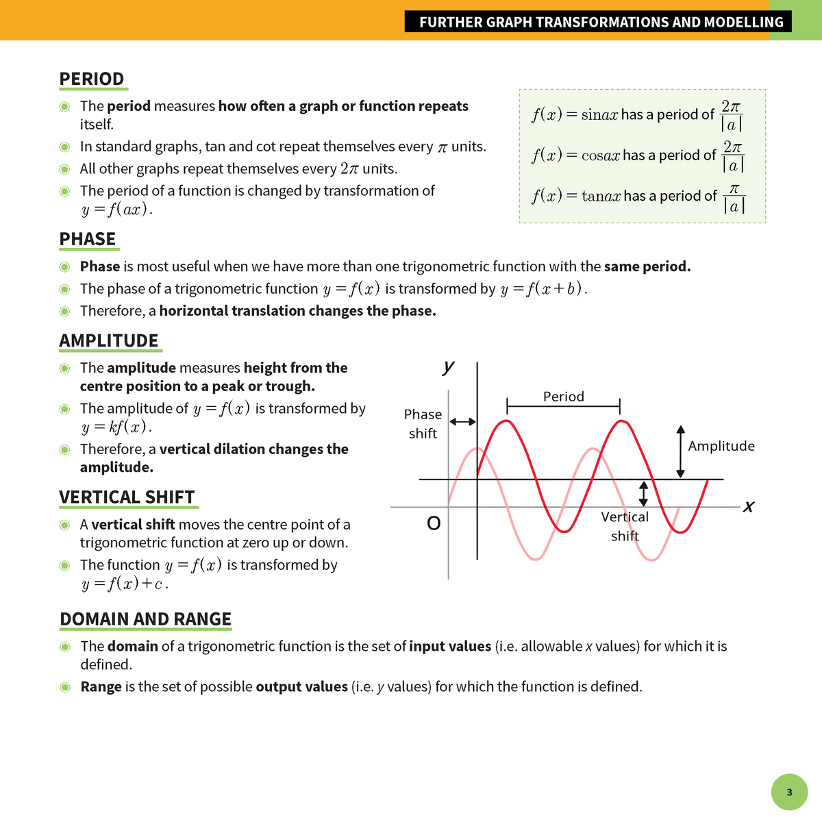 ATAR Notes HSC Year 12 Mathematics Advanced Summary Sheets (2026-2029)