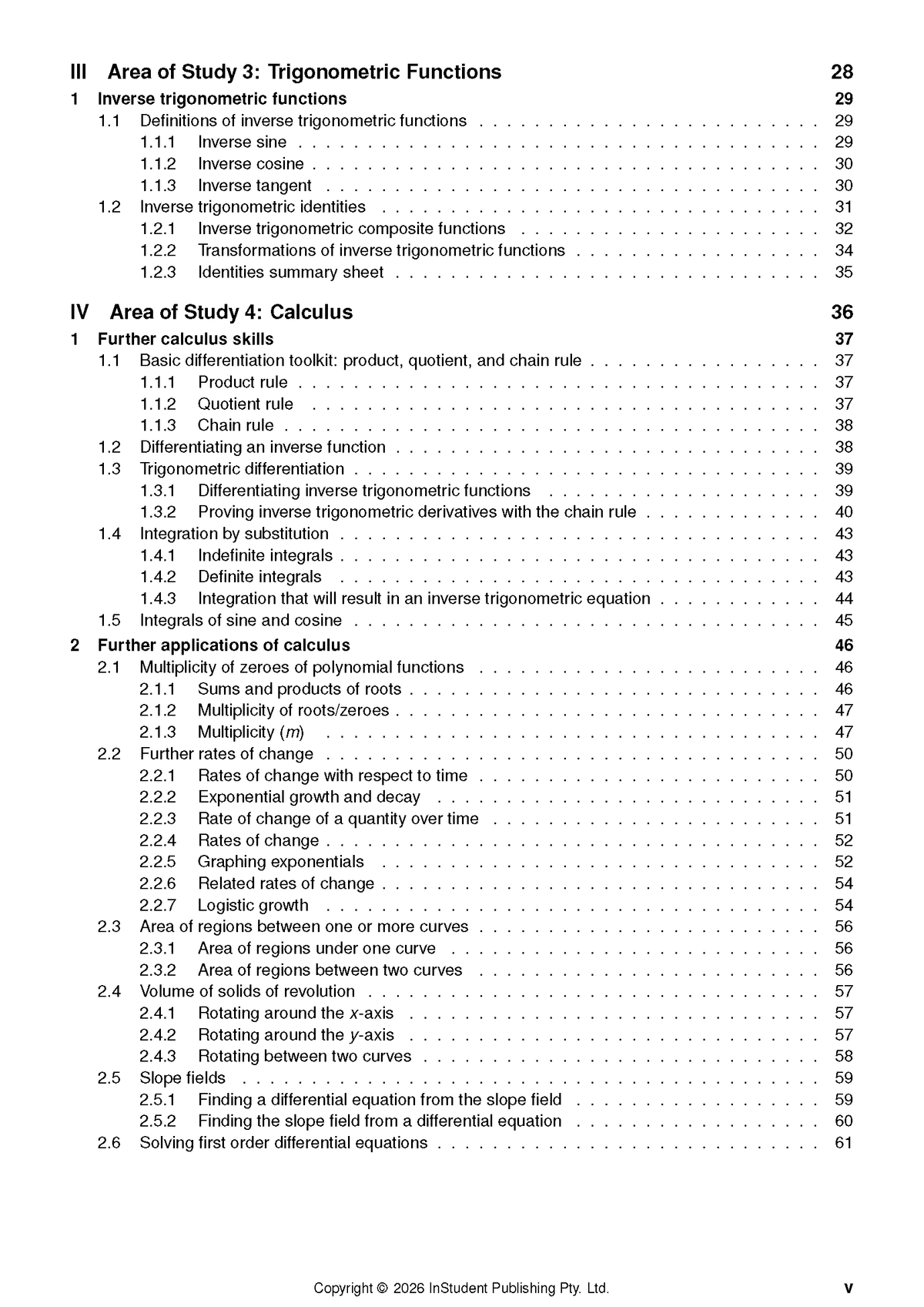 ATAR Notes HSC Year 12 Mathematics Extension 1 Complete Course Notes (2026-2028)