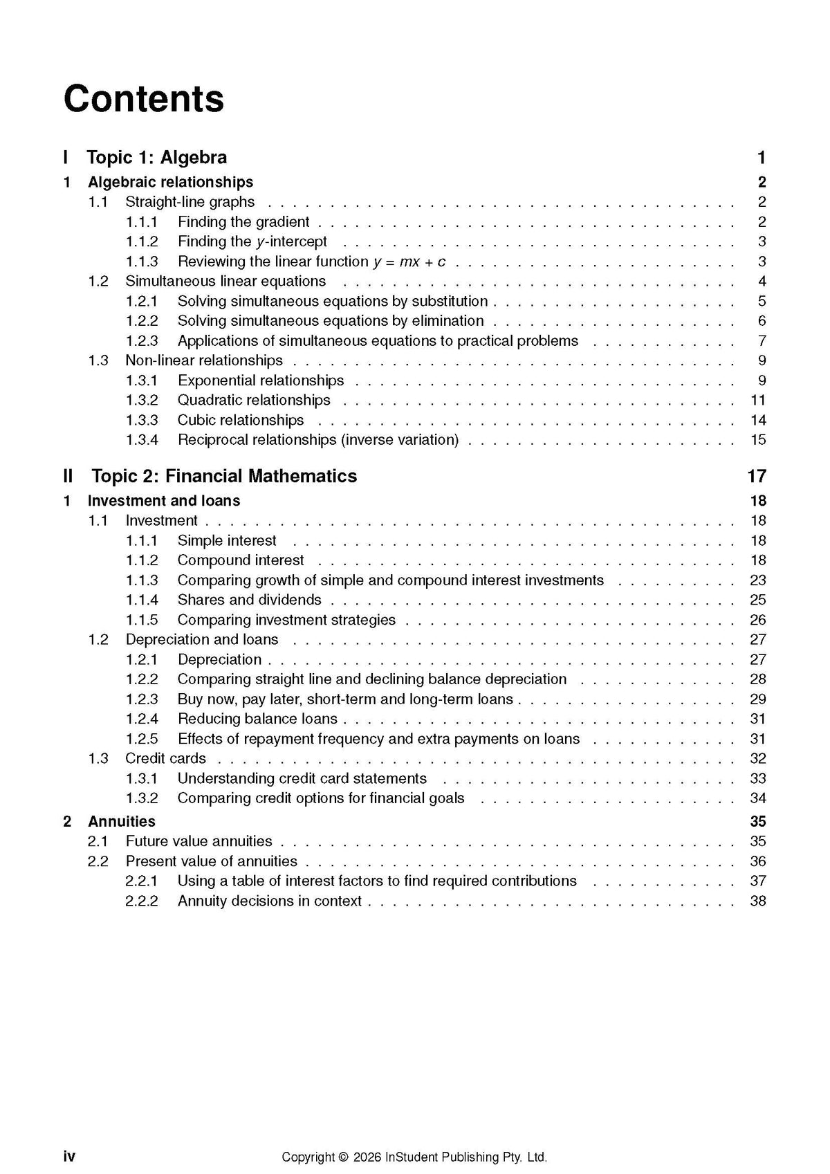 ATAR Notes HSC Year 12 Mathematics Standard 2 Complete Course Notes (2026-2029)