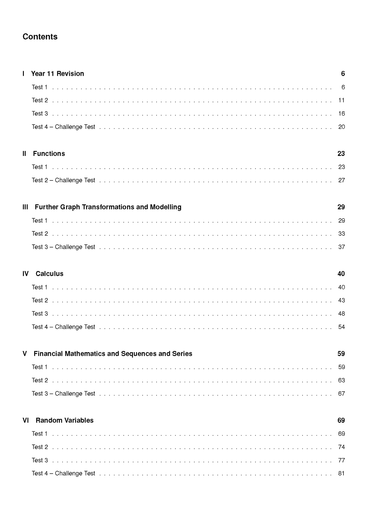 ATAR Notes HSC Year 12 Mathematics Advanced Topic Tests (2026-2029)