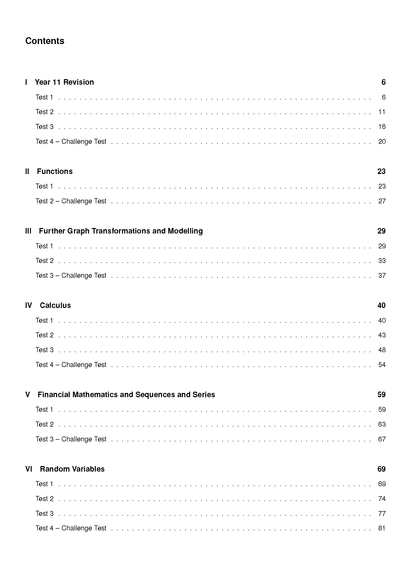 ATAR Notes HSC Year 12 Mathematics Advanced Topic Tests (2026-2029)
