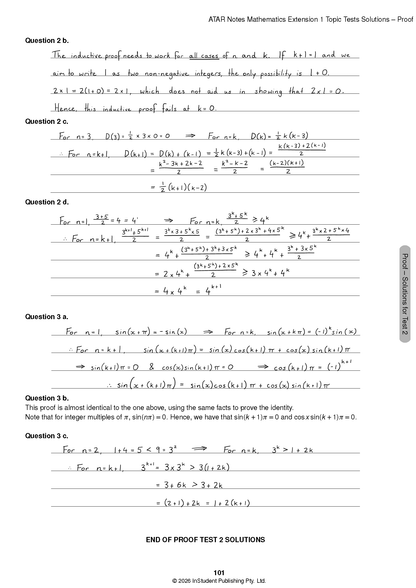 ATAR Notes HSC Year 12 Mathematics Extension 1 Topic Tests (2026-2029)