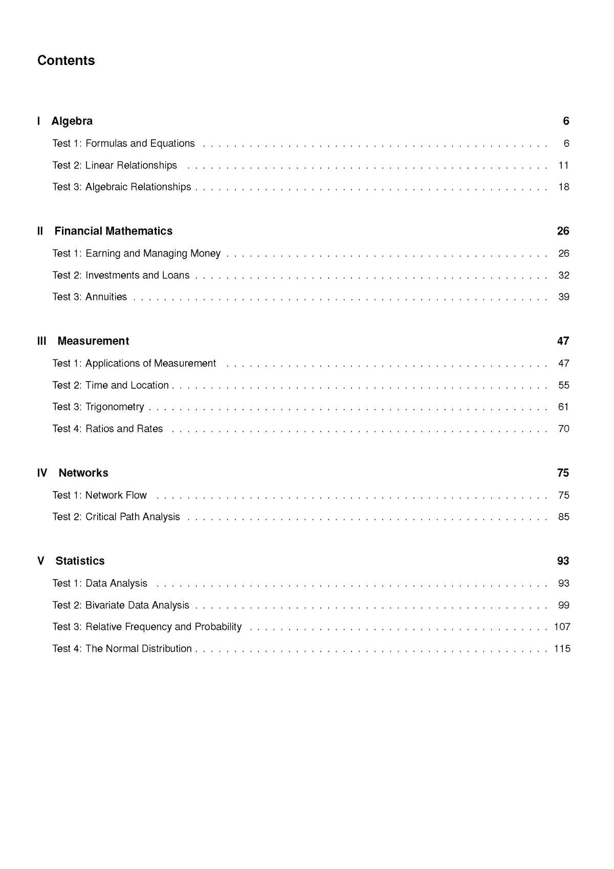 ATAR Notes HSC Year 12 Mathematics Standard 2 Topic Tests (2026-2029)