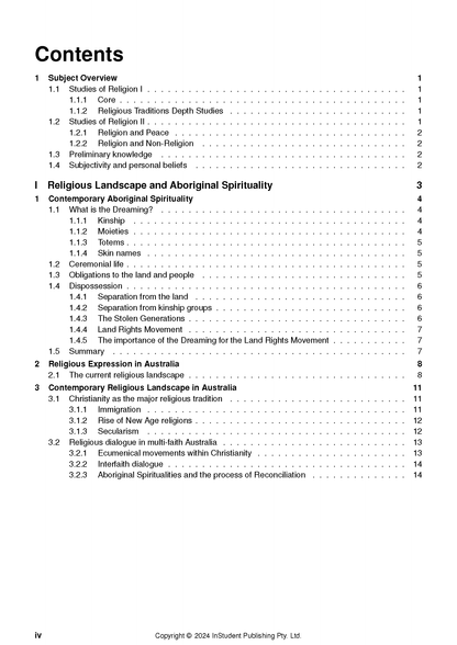 ATAR Notes HSC Year 12 Studies of Religion (SOR 1 and 2) Complete Course Notes (2027-2029)