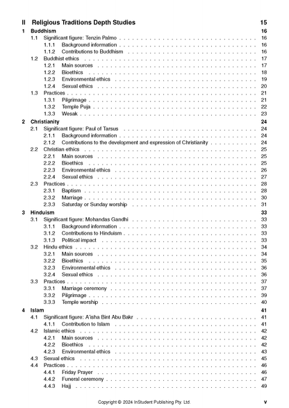 ATAR Notes HSC Year 12 Studies of Religion (SOR 1 and 2) Complete Course Notes (2027-2029)