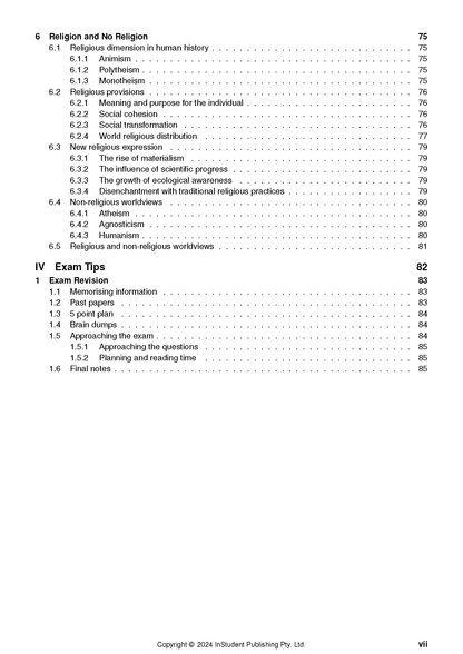 ATAR Notes HSC Year 12 Studies of Religion (SOR 1 and 2) Complete Course Notes (2027-2029)