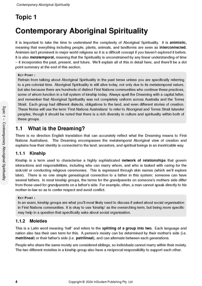 ATAR Notes HSC Year 12 Studies of Religion (SOR 1 and 2) Complete Course Notes (2027-2029)