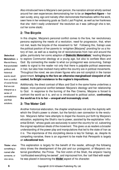 White text guide page by InStudent Publishing with black text, section headings, and page number 6.