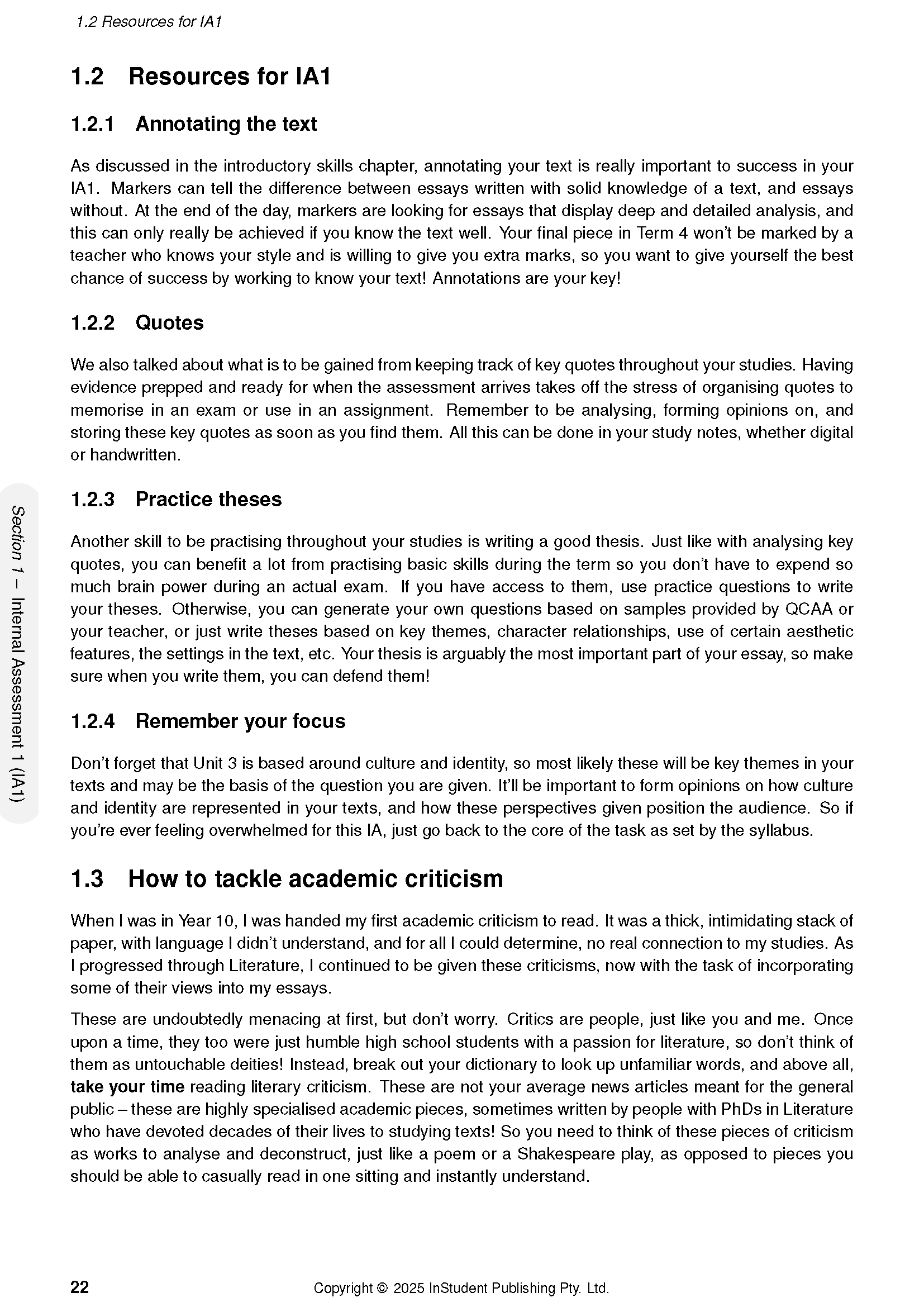 Course Notes by ATAR Notes, a white document page displaying educational text, numbered headings, and paragraphs.