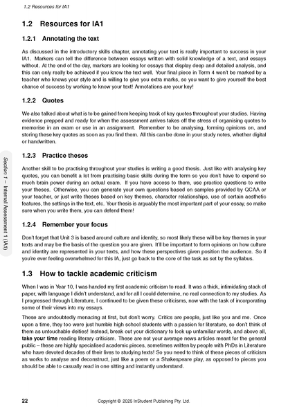 Course Notes by ATAR Notes, a white document page displaying educational text, numbered headings, and paragraphs.
