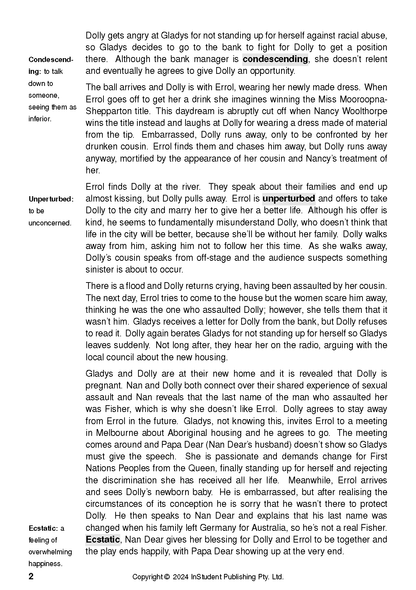 White page from a Text Guide with black text, highlighted words, and copyright information.