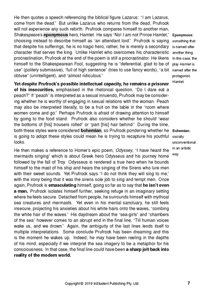 Text guide page with black academic text, gray highlighted terms, and a definition sidebar.