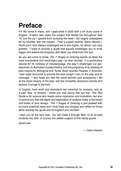 Text Guide page with black text on a white background, displaying the "Preface" heading and a typed signature.