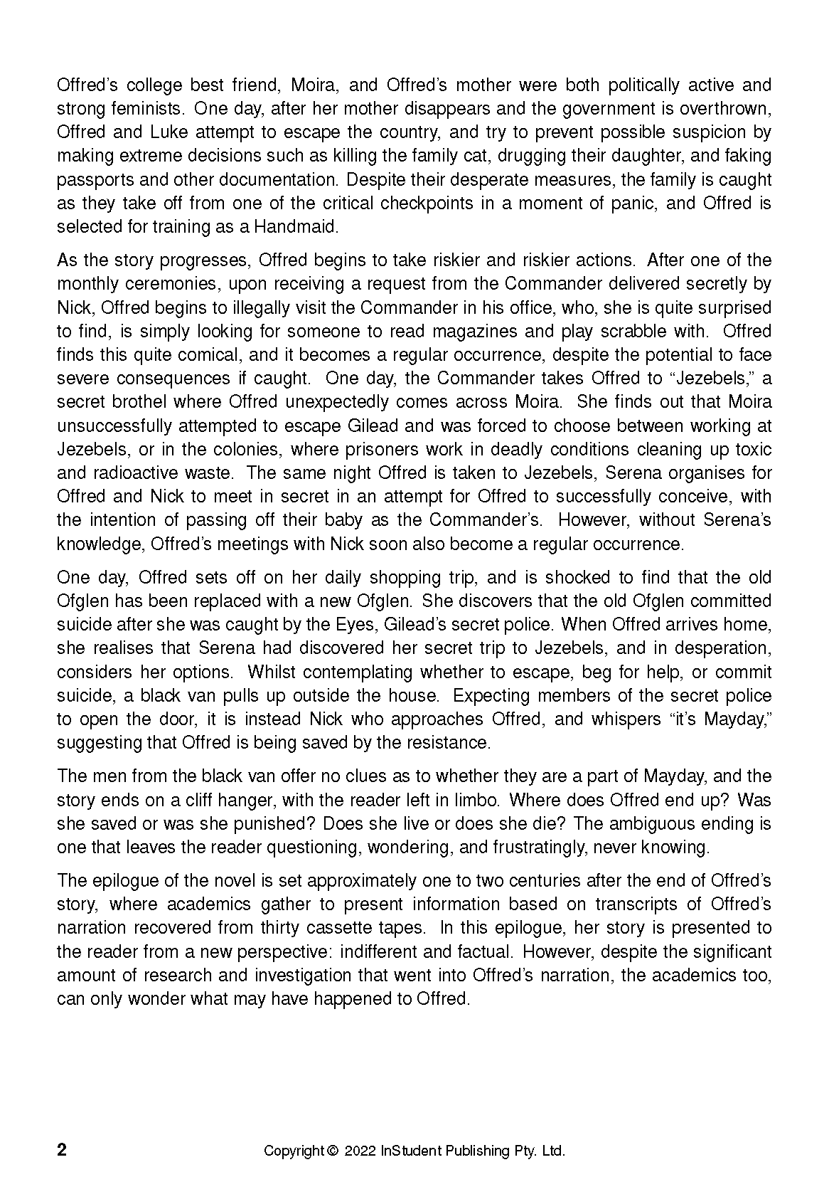 Text guide showing a page of black printed text on a white background.