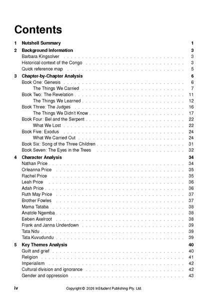 ATAR Notes Text Guide: The Poisonwood Bible by Barbara Kingsolver