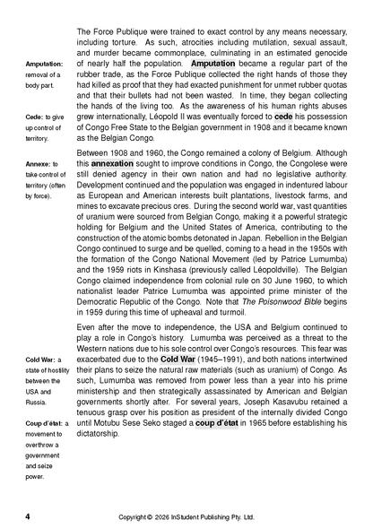 ATAR Notes Text Guide: The Poisonwood Bible by Barbara Kingsolver
