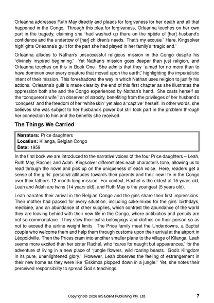 ATAR Notes Text Guide: The Poisonwood Bible by Barbara Kingsolver