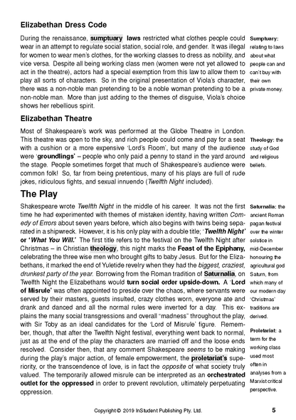 Cropped Text Guide page with black text on white paper, featuring headings and marginal definitions.