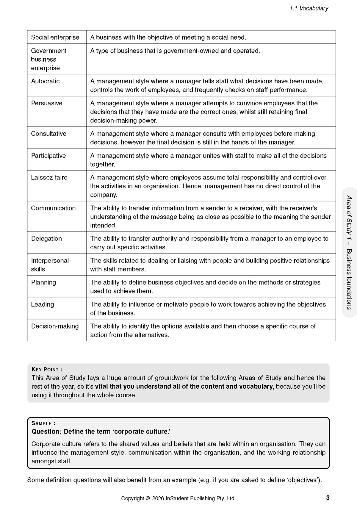 ATAR Notes VCE Business Management 3&4 Complete Course Notes (2027-2029)