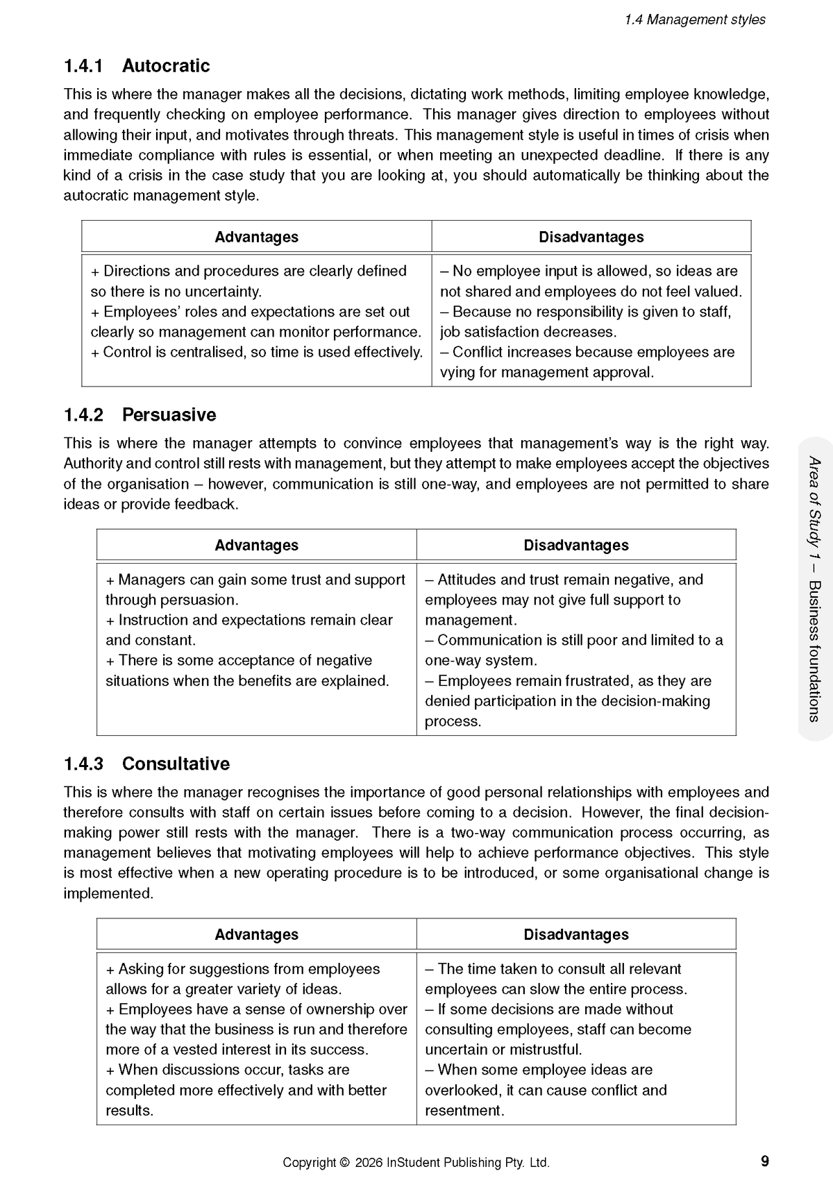 ATAR Notes VCE Business Management 3&4 Complete Course Notes (2027-2029)