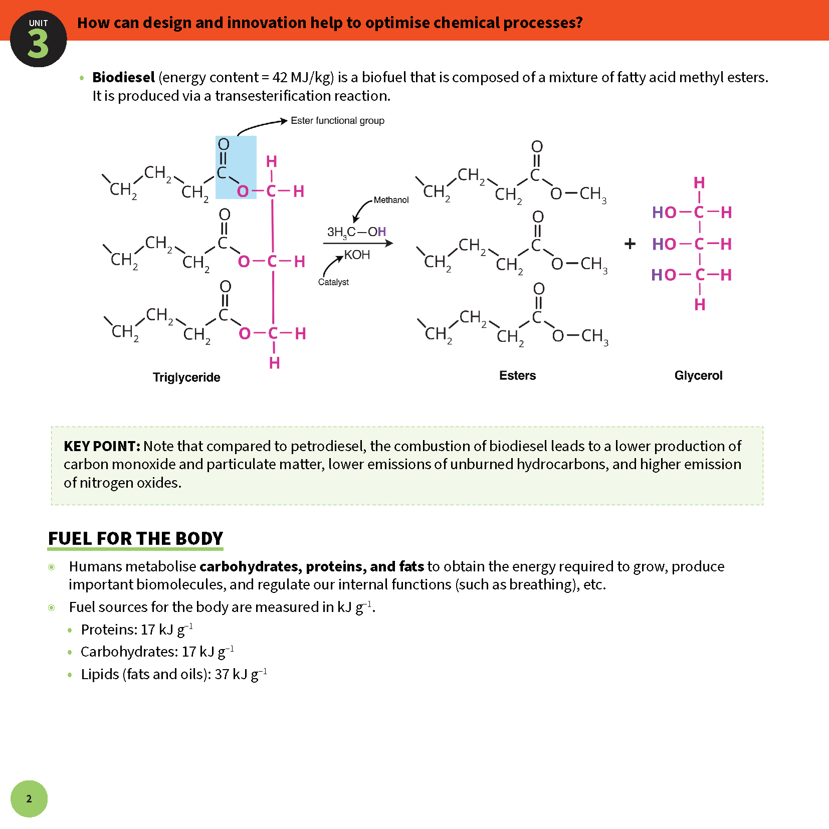 White summary sheets by ATAR Notes for VCE Chemistry, detailing chemical processes and fuel metabolism.