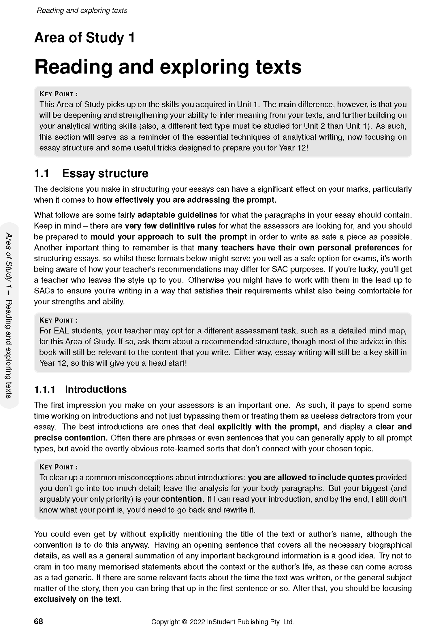 White page of course notes by ATAR Notes, displaying text with headings, subheadings, and key point boxes.