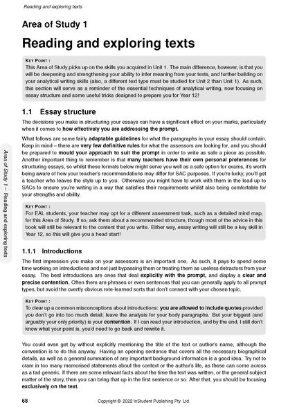 White page of course notes by ATAR Notes, displaying text with headings, subheadings, and key point boxes.