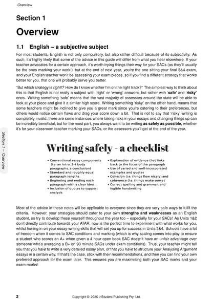 ATAR Notes VCE English and EAL 1&2 Complete Course Notes (2027-2029)