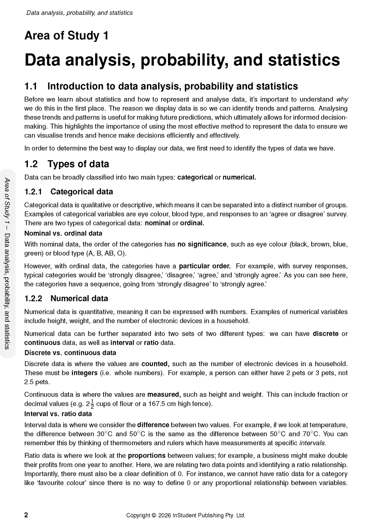 ATAR Notes VCE General Maths 1&2 Complete Course Notes (2027-2029)