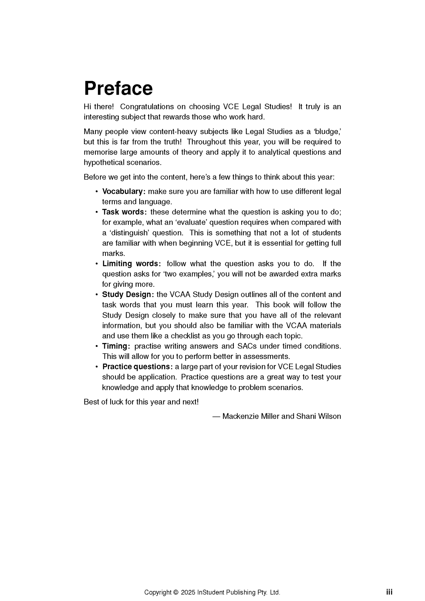 Course notes page by ATAR Notes, with a 'Preface' heading, detailed text, and copyright information.
