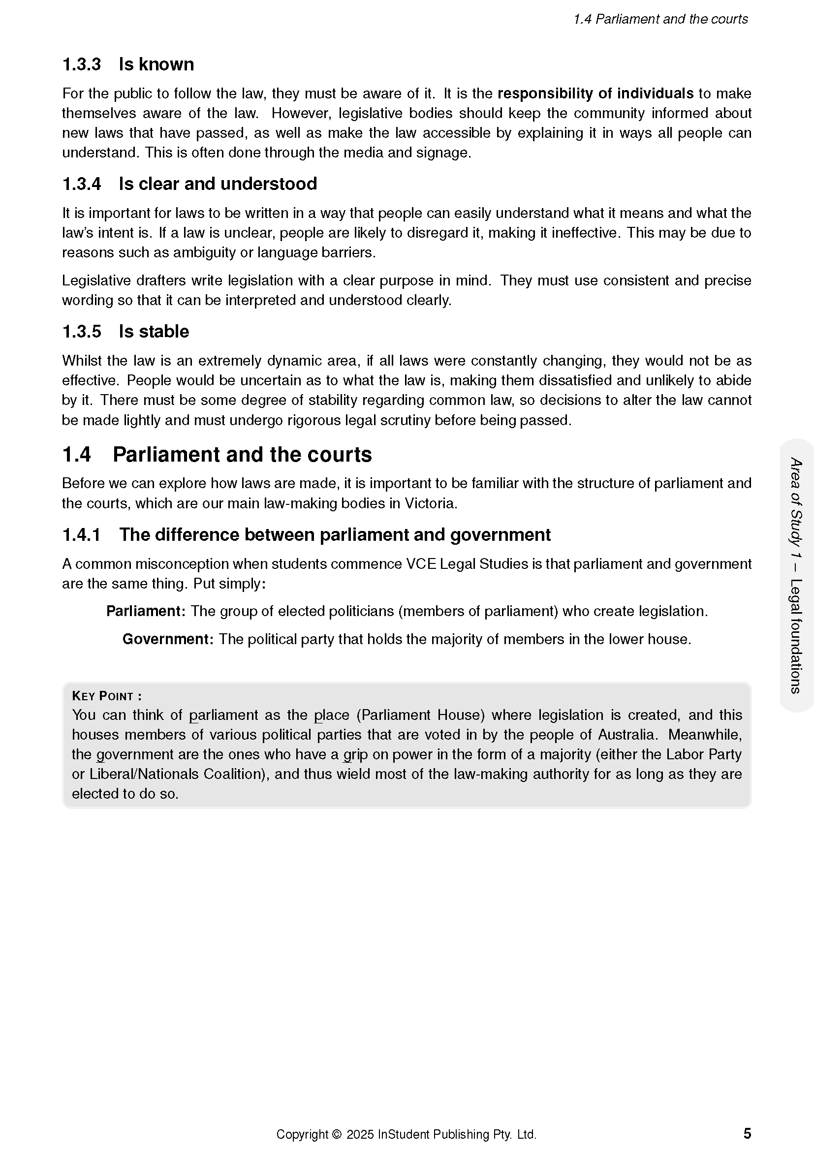 Course notes page by ATAR Notes with black text, headings, bullet points, and a grey key point box.