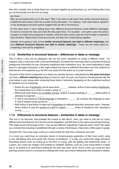 Course Notes by ATAR Notes, showing a page with detailed text, headings, bullet points, a grey key point box, and a sidebar about adaptations.