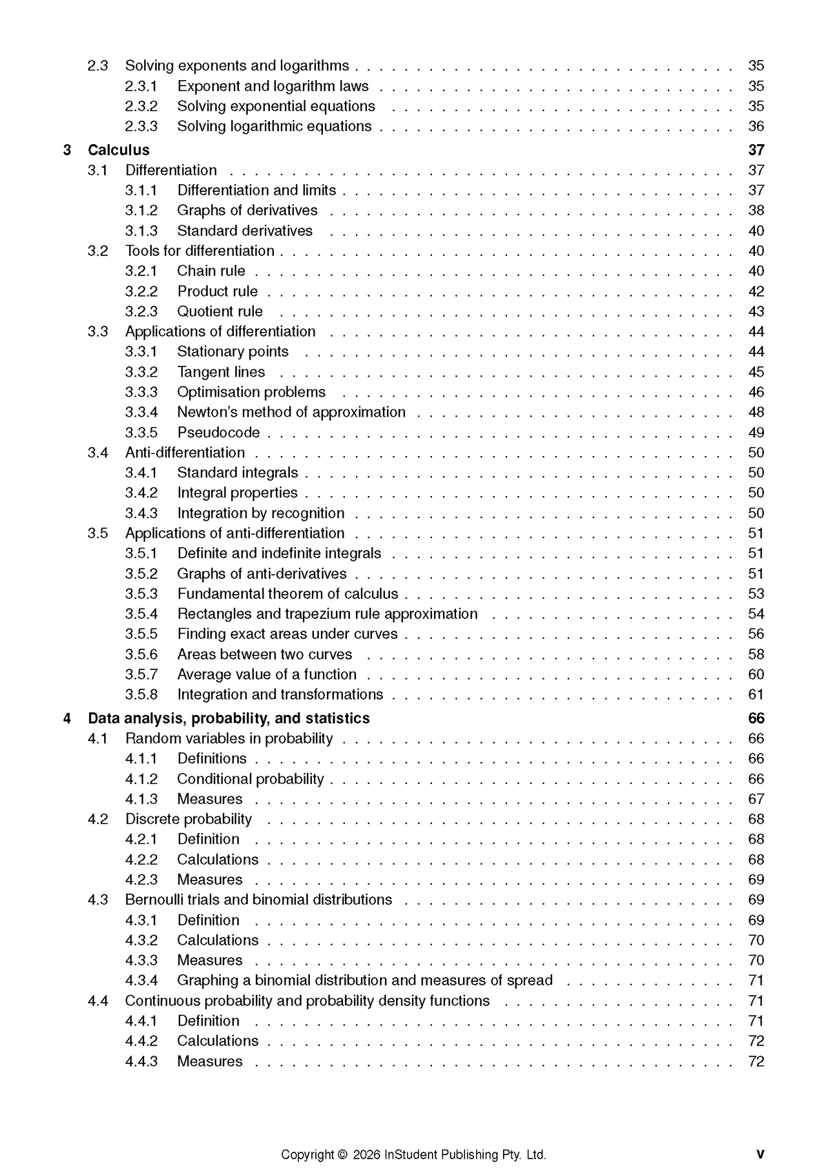 ATAR Notes VCE Maths Methods 3&4 Complete Course Notes (2027-2029)