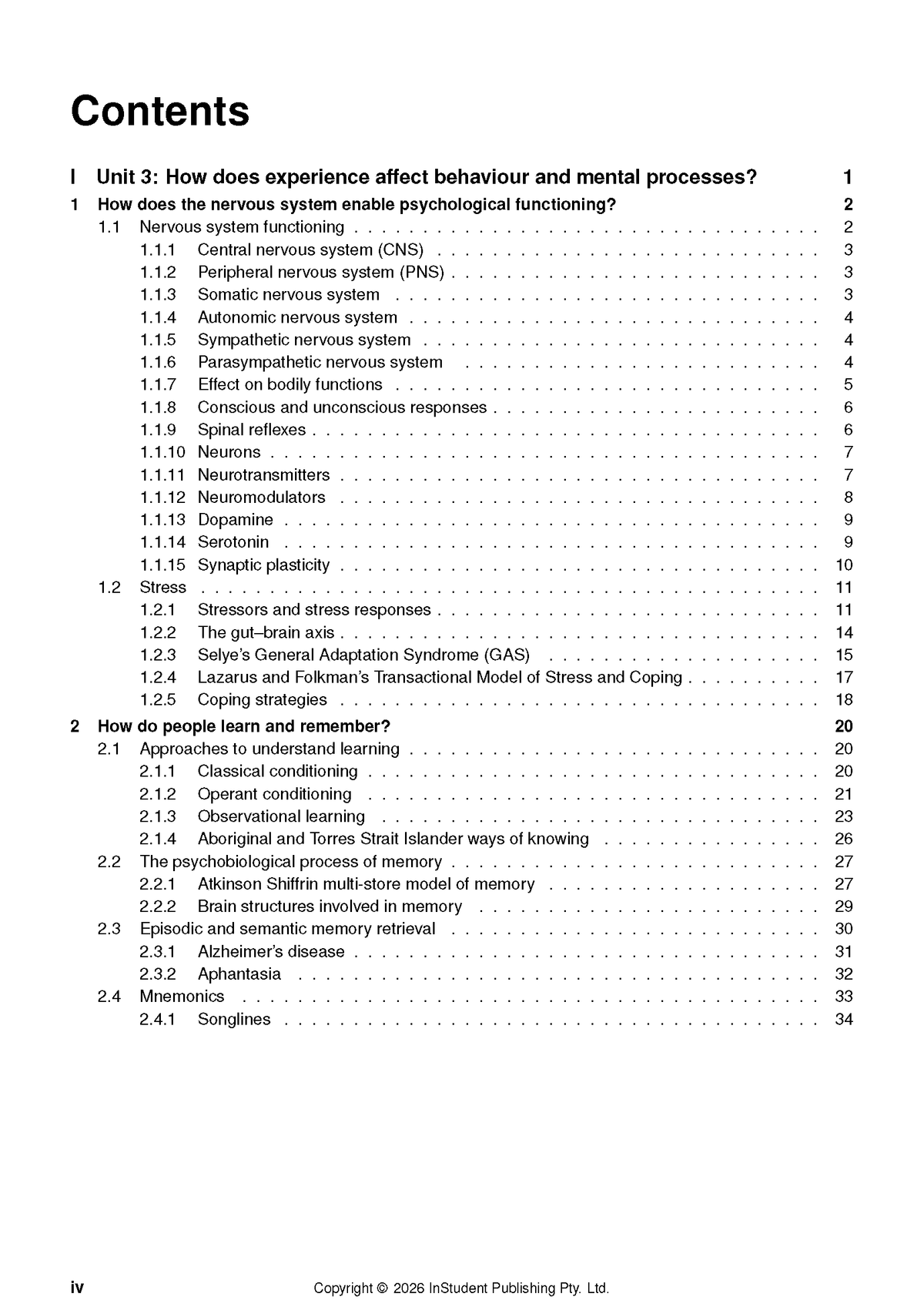 ATAR Notes VCE Psychology 3&4 Complete Course Notes (2027-2029)
