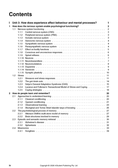 ATAR Notes VCE Psychology 3&4 Complete Course Notes (2027-2029)
