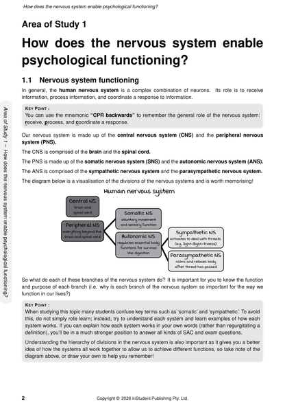 ATAR Notes VCE Psychology 3&4 Complete Course Notes (2027-2029)