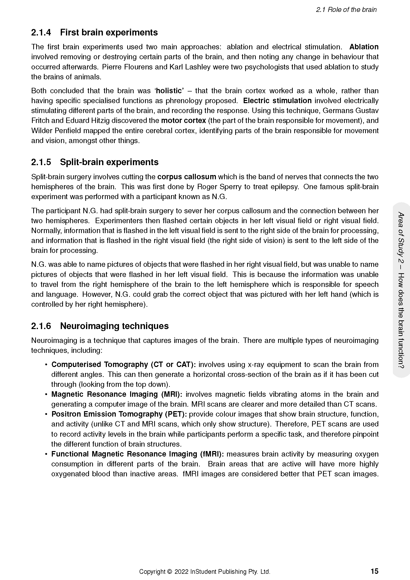 White course notes page by ATAR Notes, displaying psychology content with headings and bullet points.