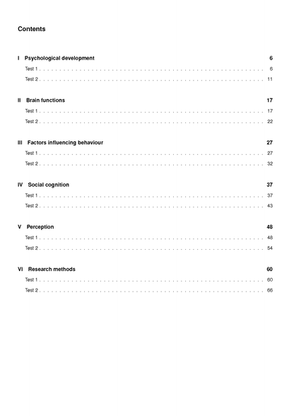 ATAR Notes VCE Psychology 1&2 Topic Tests (2027-2029)