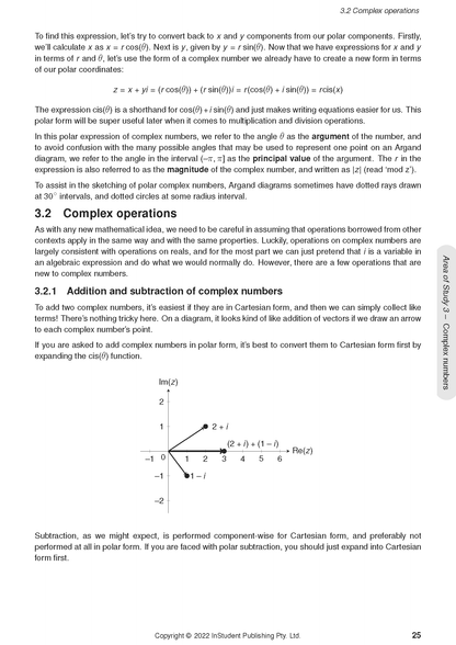 Course notes by ATAR Notes, displaying a page about complex operations with an Argand diagram.