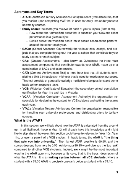 Study guide page by ATAR Notes, displaying black text with headings and bullet points on a white background.