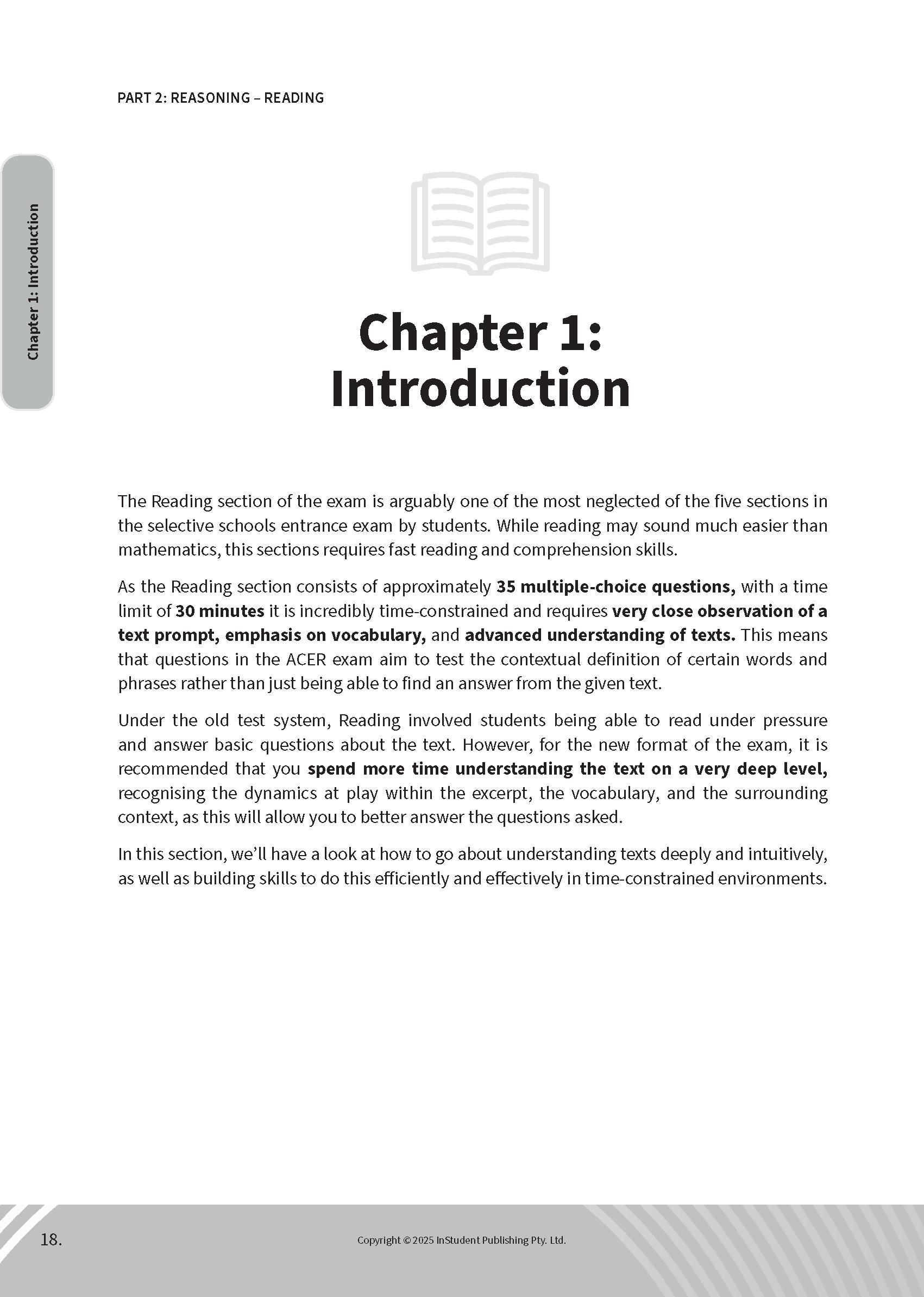 Open page of a white study guide by ATAR Notes, showing 'Chapter 1: Introduction' and a grey sidebar with text.