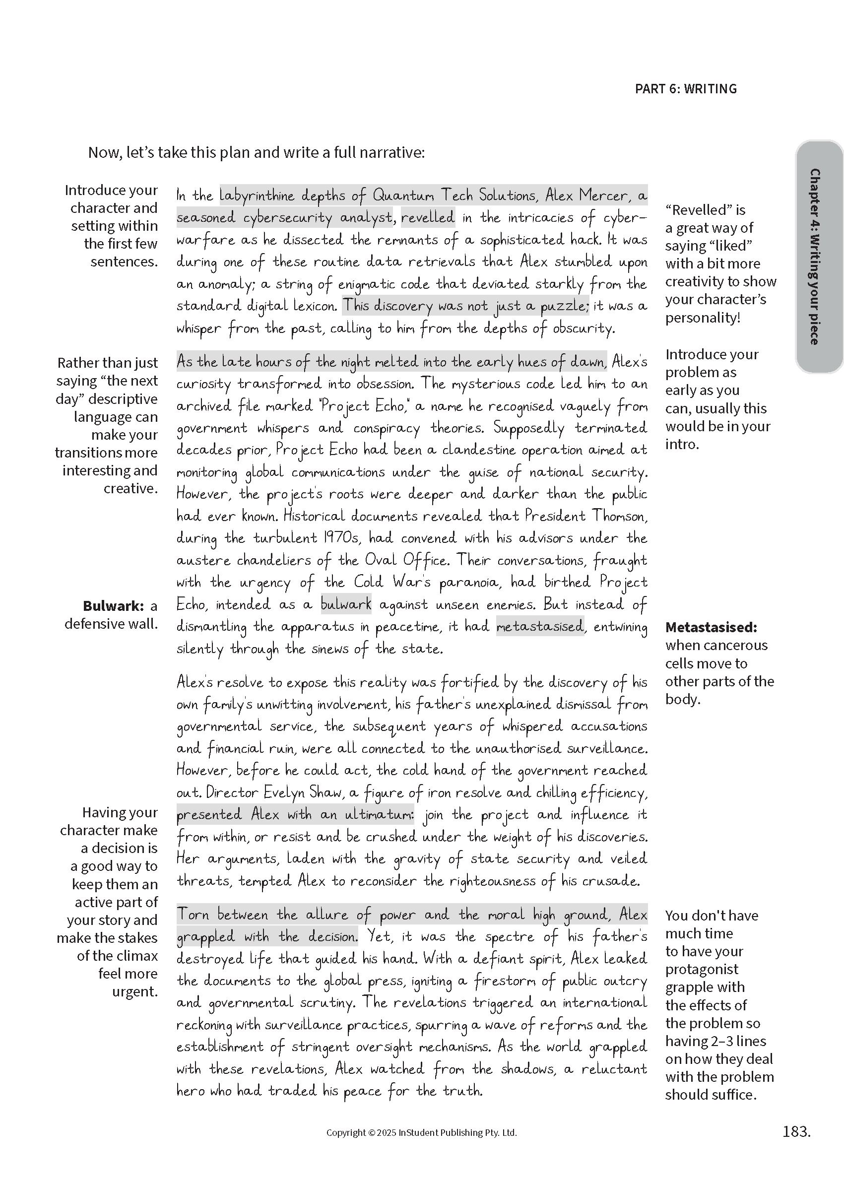 White page from a Course Notes Guide by ATAR Notes with handwritten-style text, definitions, and grey highlights.